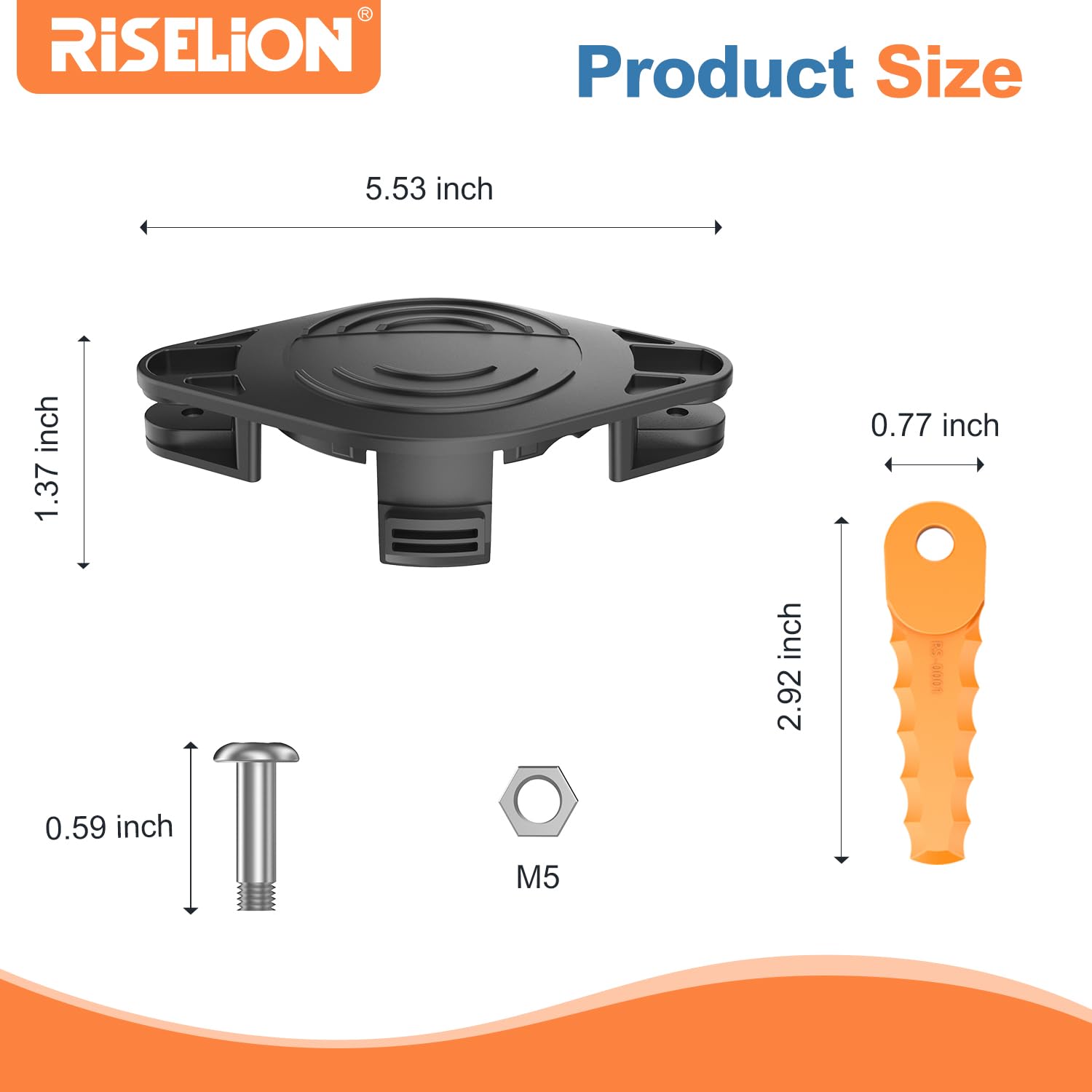 RISELION bladed head installation closeup showing quick mounting and proper alignment