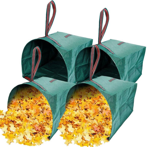 RISETEX 72-gallon leaf collector bag ready for easy yard cleanup.
