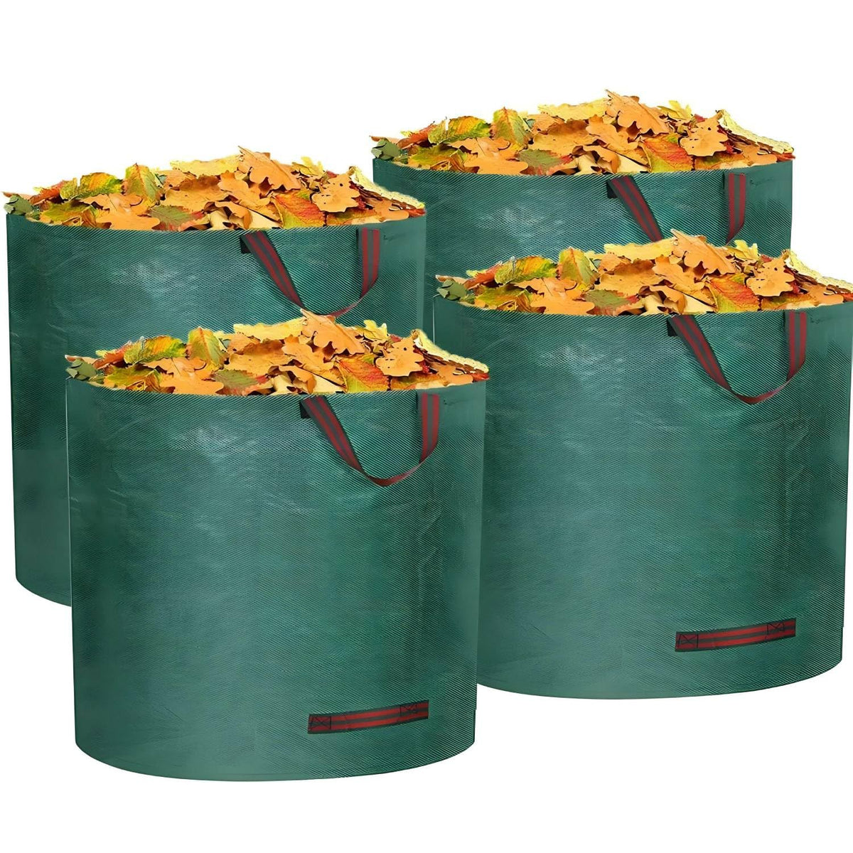 RISETEX 106-gallon capacity leaf bags demonstrate impressive yard waste capacity.