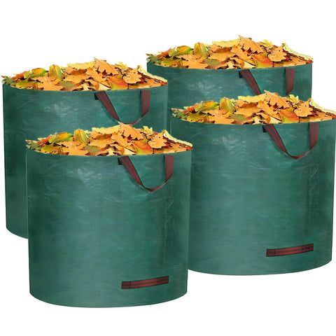 RISETEX 106-gallon capacity leaf bags demonstrate impressive yard waste capacity.