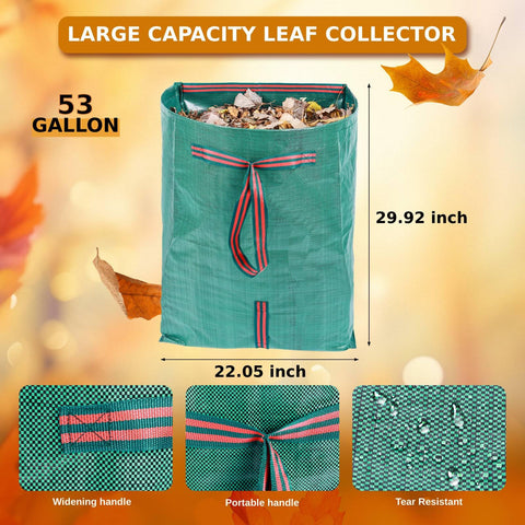 RISETEX reinforced-bottom design prevents rips when loaded