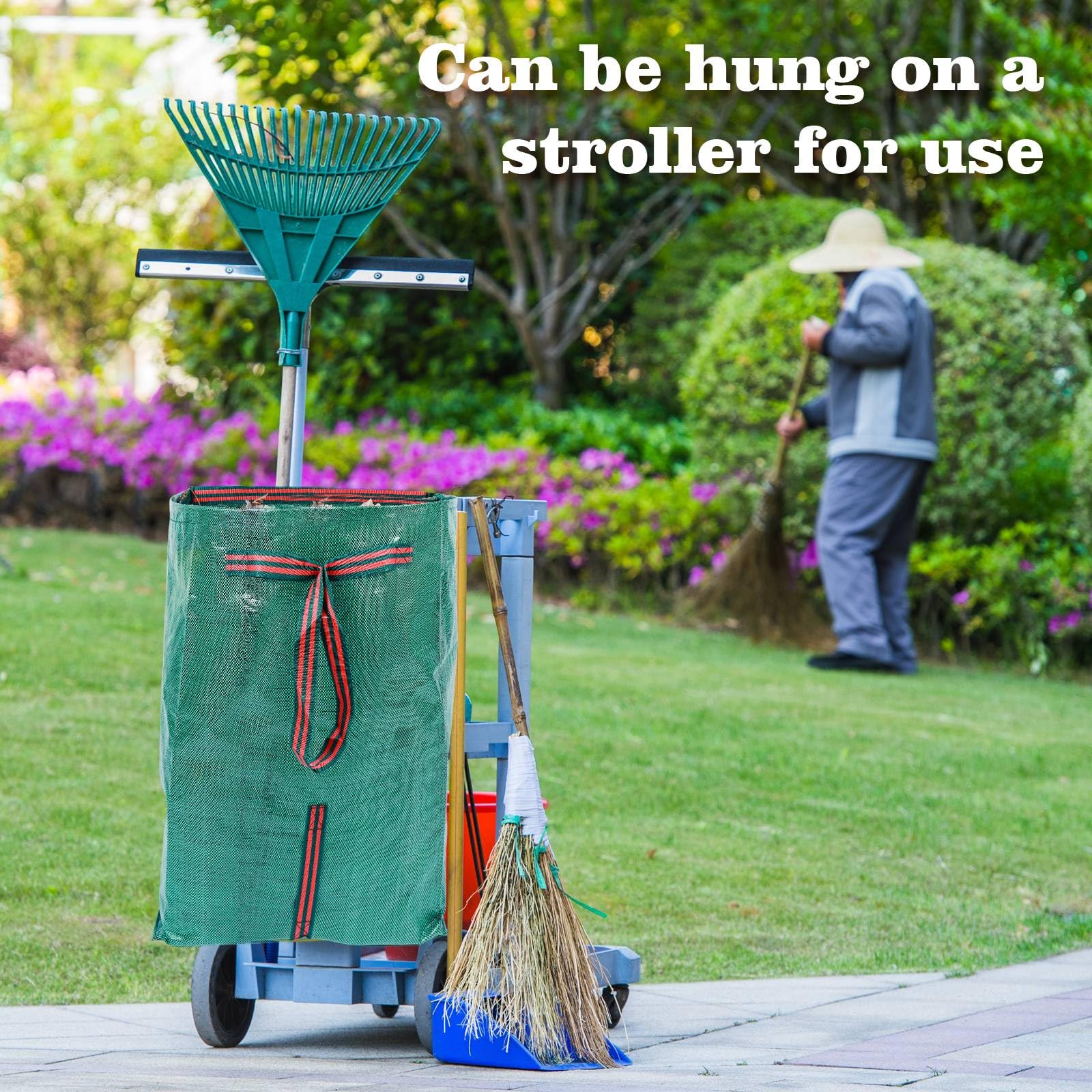 RISETEX versatile garden bag suitable for leaves, clippings, and garden debris.