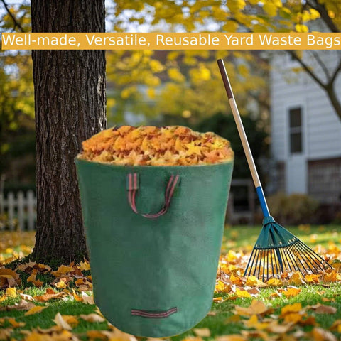 RISETEX yard waste bag’s durable build withstands outdoor yard tasks.
