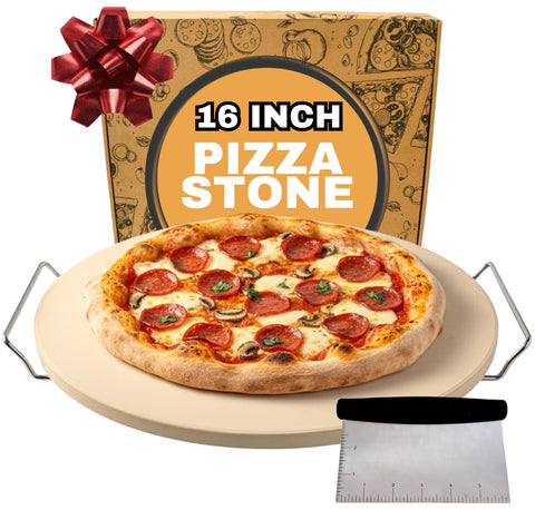 Ritual Life 16-inch baking stone with handles for even heat