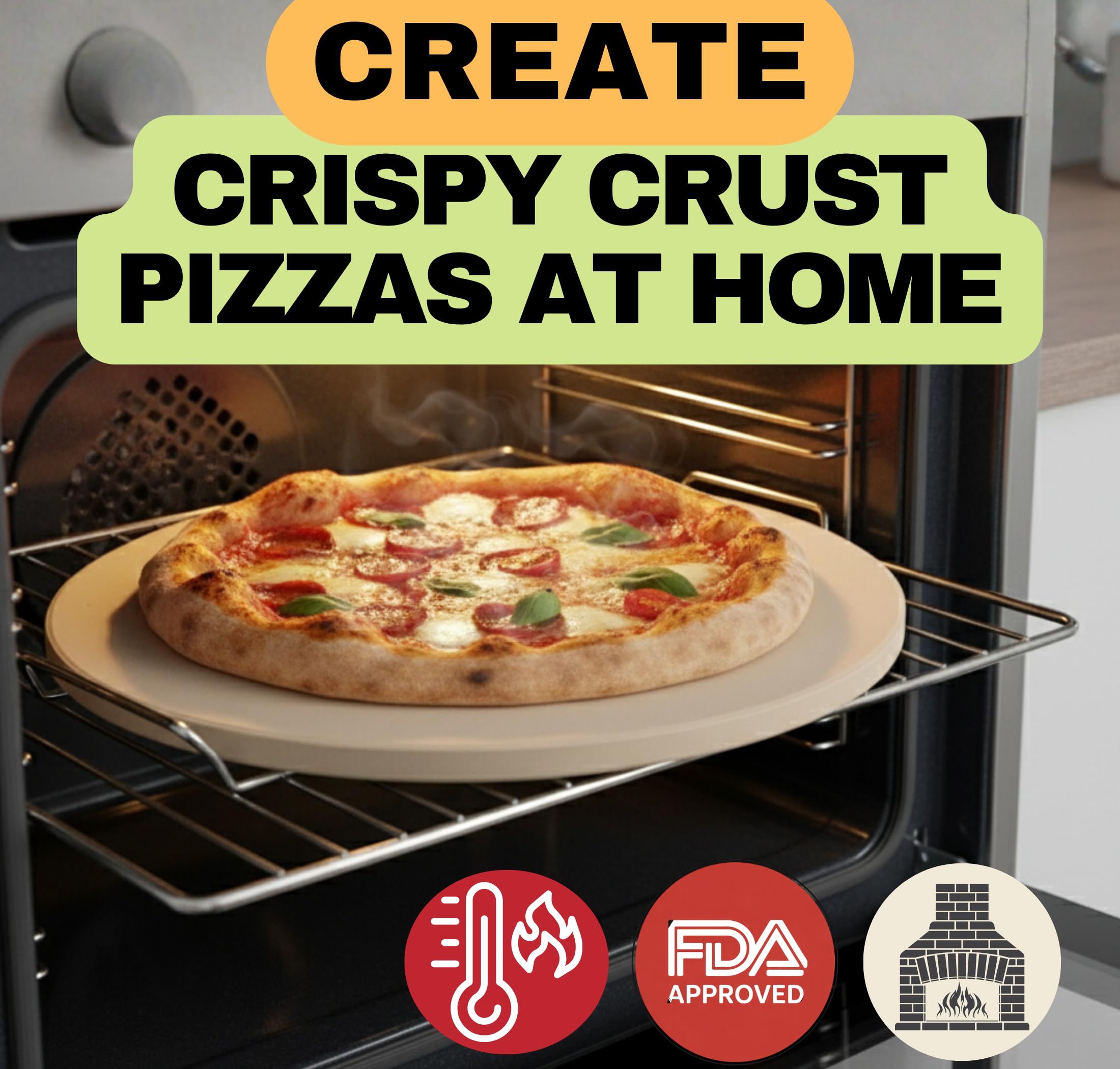 Ritual Life pizza stone on grill for crispy crust