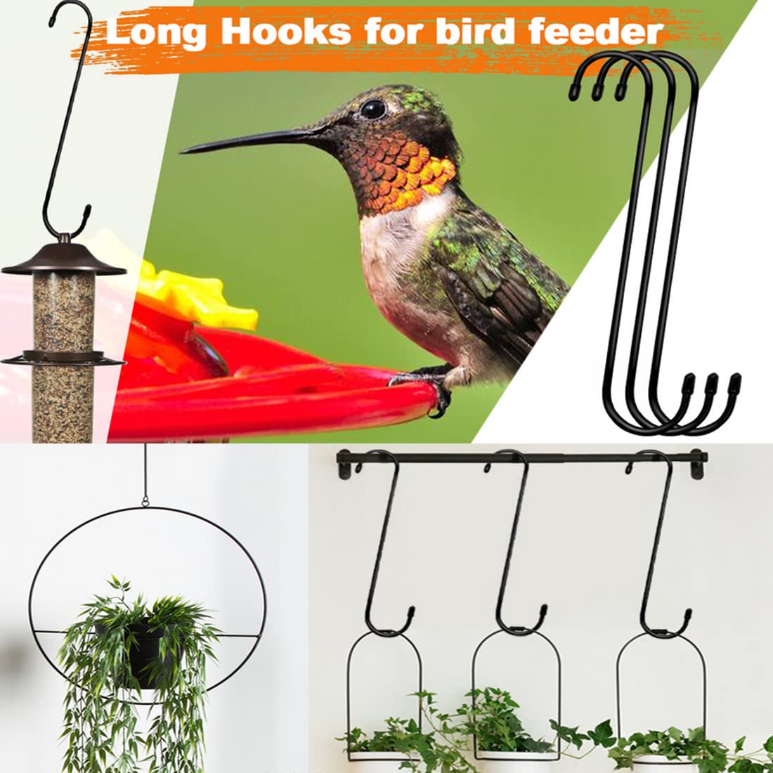 RUIBOLU garden plant hanging hooks suitable for potted plants and trellises.