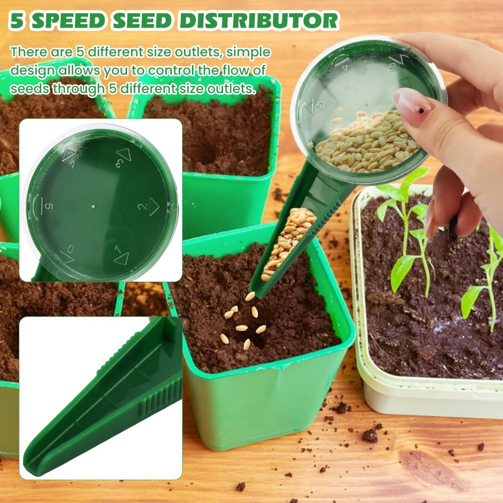 Rivonthex clear seed storage boxes keep varieties organized.