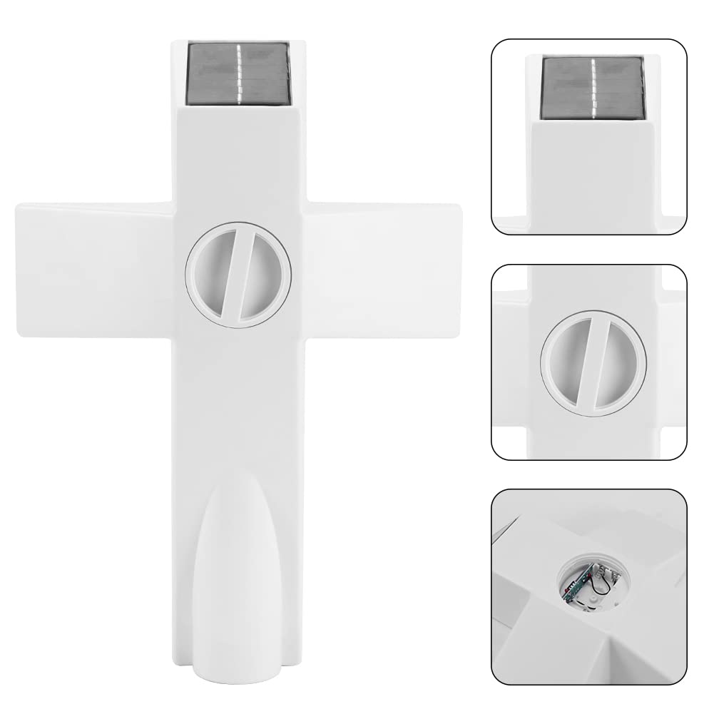 Rivonthex cross path light for garden guides visitors softly.