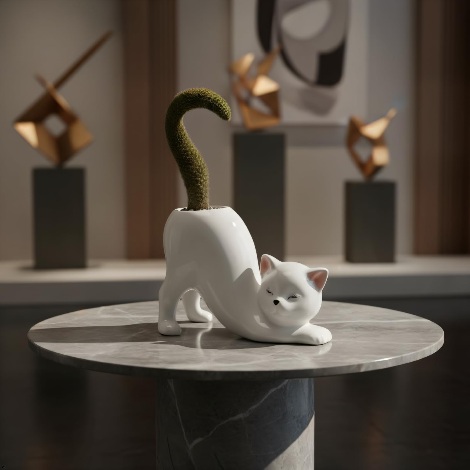 Rivonthex tailless cat planter balcony space; ideal for small outdoor areas