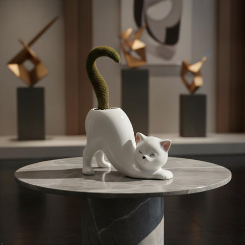 Rivonthex tailless cat planter balcony space; ideal for small outdoor areas