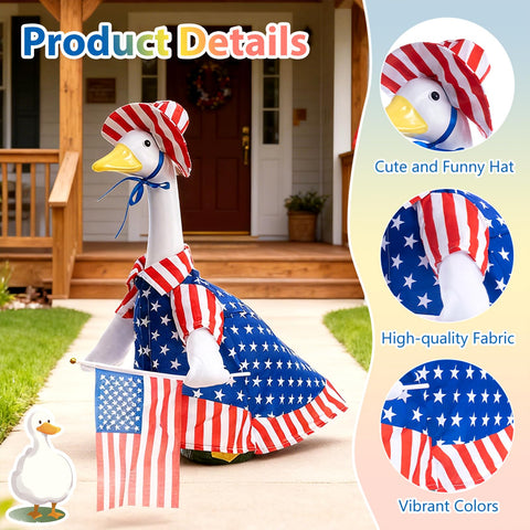 RIYYDEN goose outfits Easter costume elevates spring yard decor