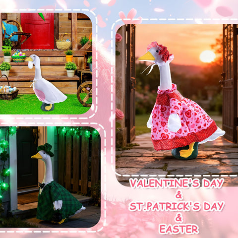 RIYYDEN goose outfits Fall costume adds seasonal color to yard