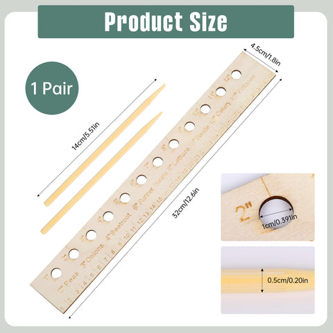 RJLCTH Seed Spacers Ruler shows measurement accuracy for even seed placement.