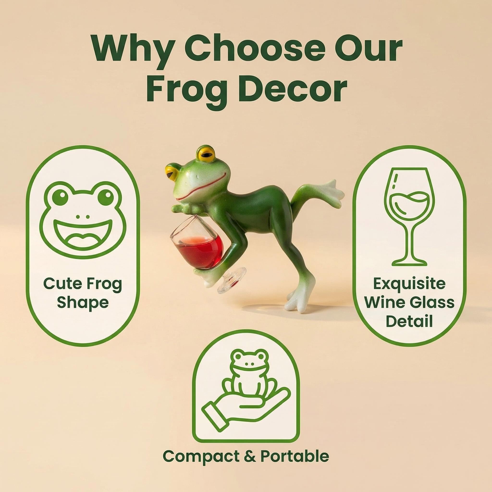 RJVZUKL Garden Gift Frog Ornament ideal for plant-loving friends