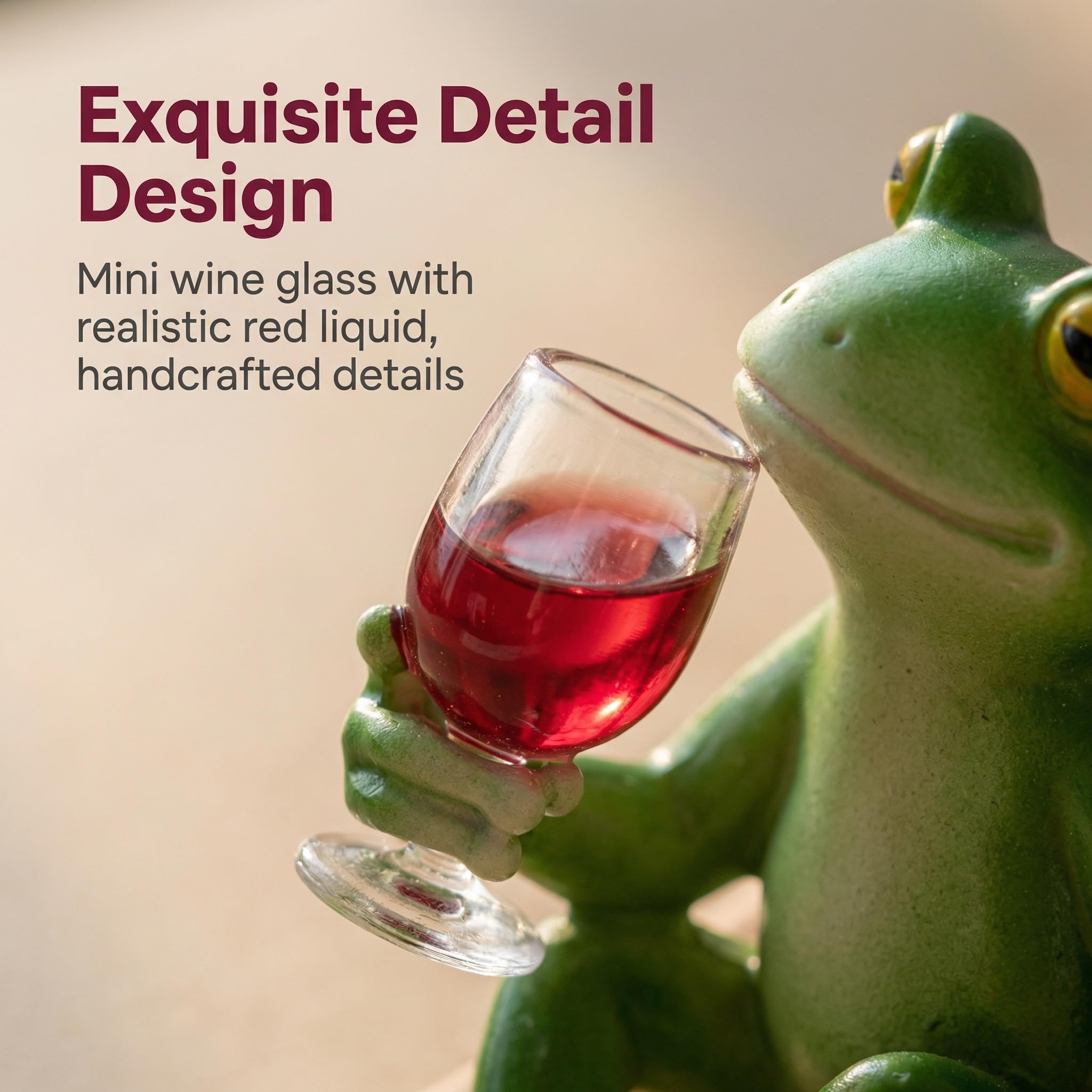 RJVZUKL Indoor Outdoor Frog Decor enhancing shelves, patios, and desks
