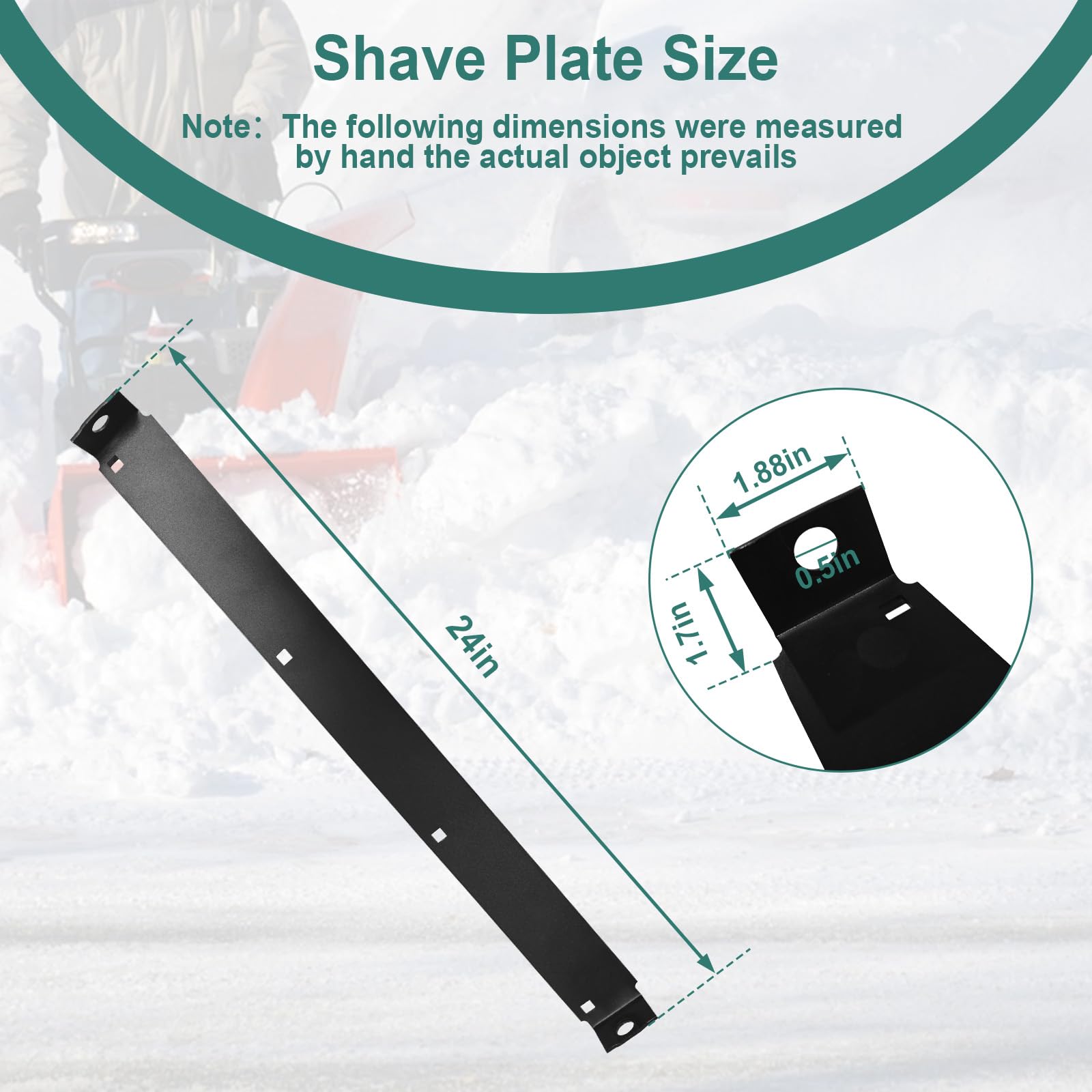 RKJFHIUR Cub Cadet and MTD compatible shave plate fits popular snow blowers