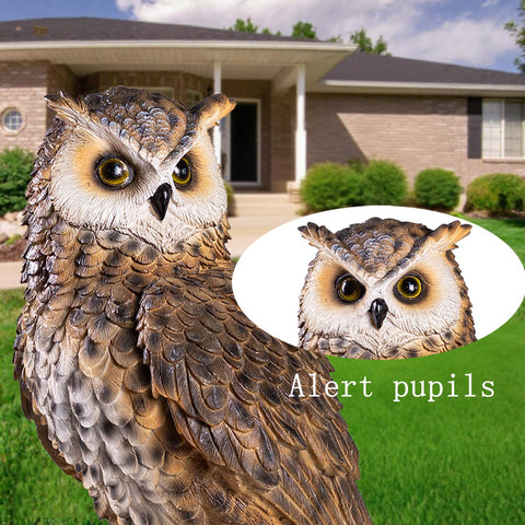 RKGOMDMU outdoor owl statue weatherproof for all seasons