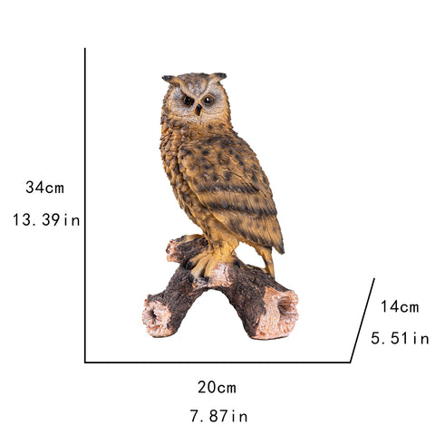 RKGOMDMU forest-theme owl statue enhances yard aesthetics