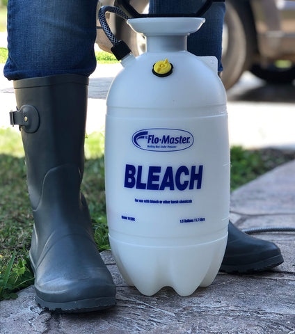 RL FLOMASTER ergonomic handle promotes comfortable extended use during spraying.