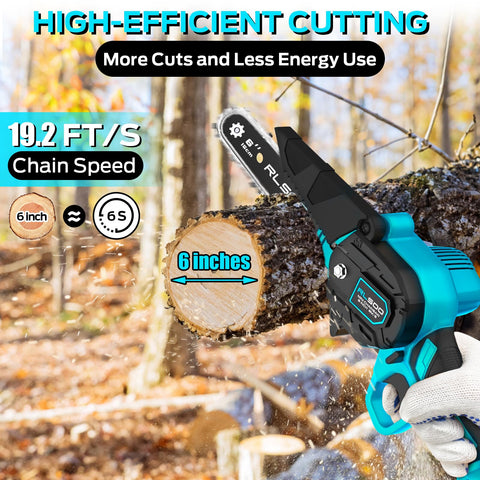 RLSOO Mini Chainsaw battery-installation for quick setup