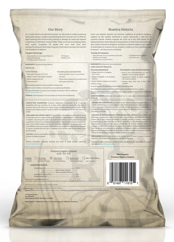 R&amp;M Organics compost in garden bed improves soil moisture and structure.