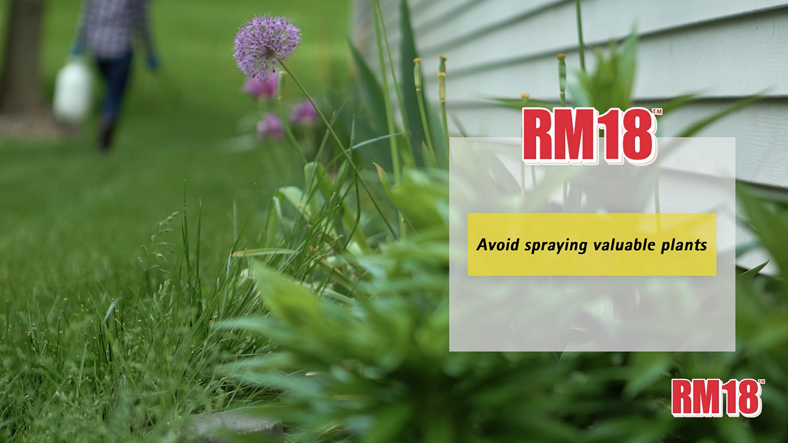 RM18 bottle dispense promotes even coverage for thorough treatment.