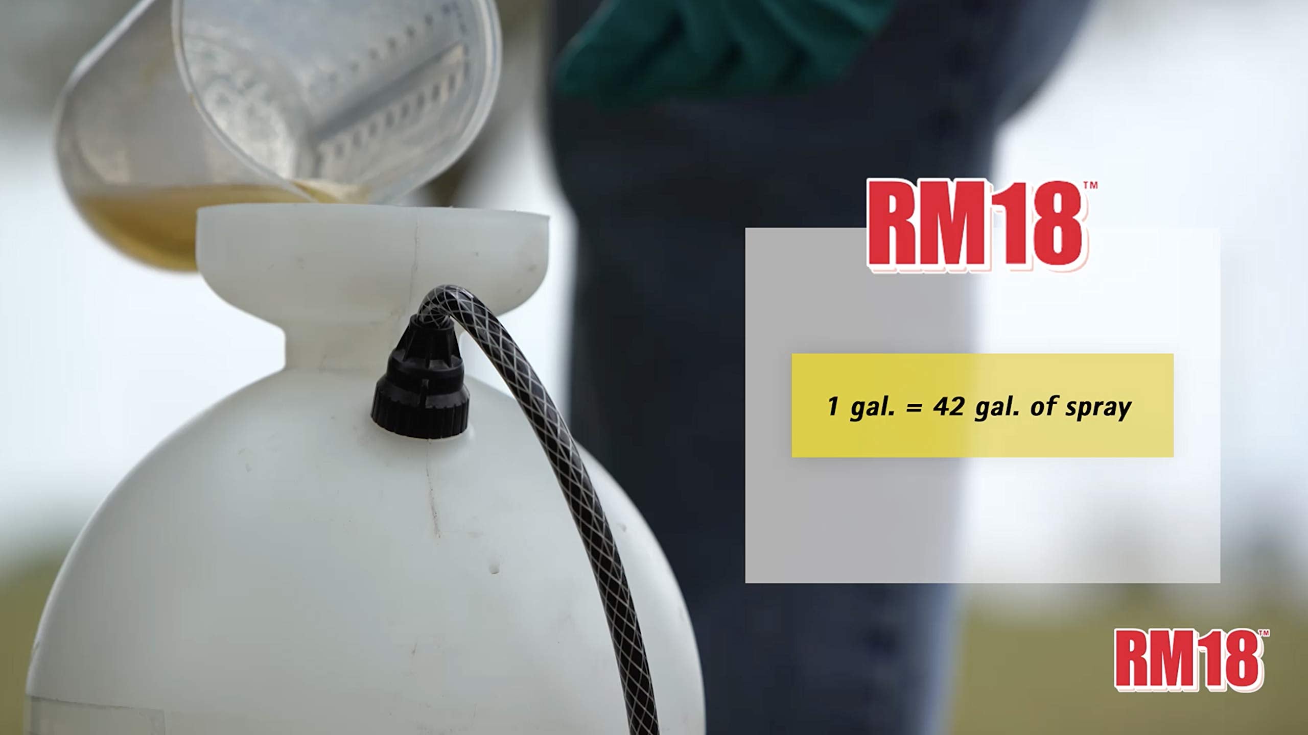 RM18 garden edge application helps control weeds along borders.