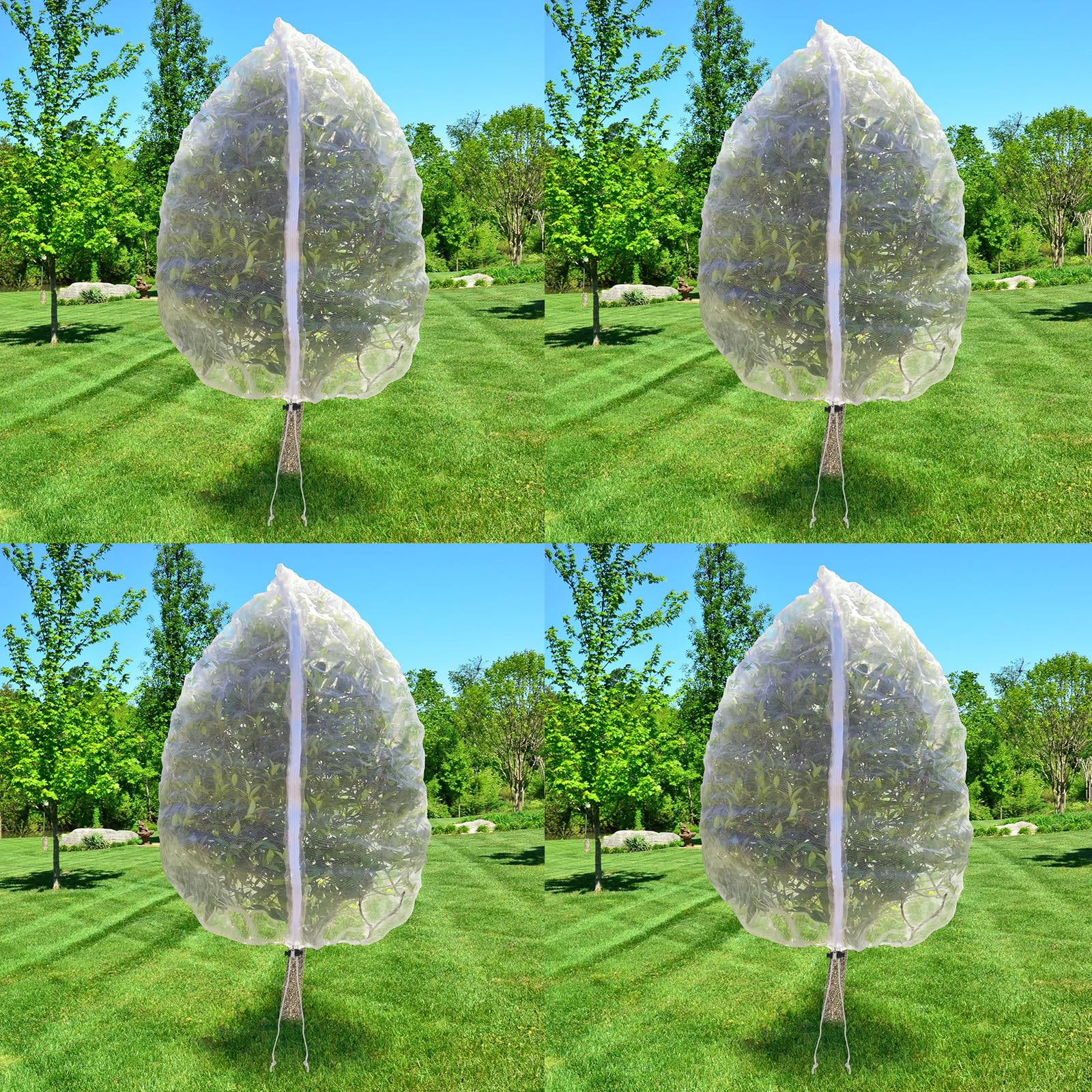 RMBHM apple tree netting with drawstring for quick access.