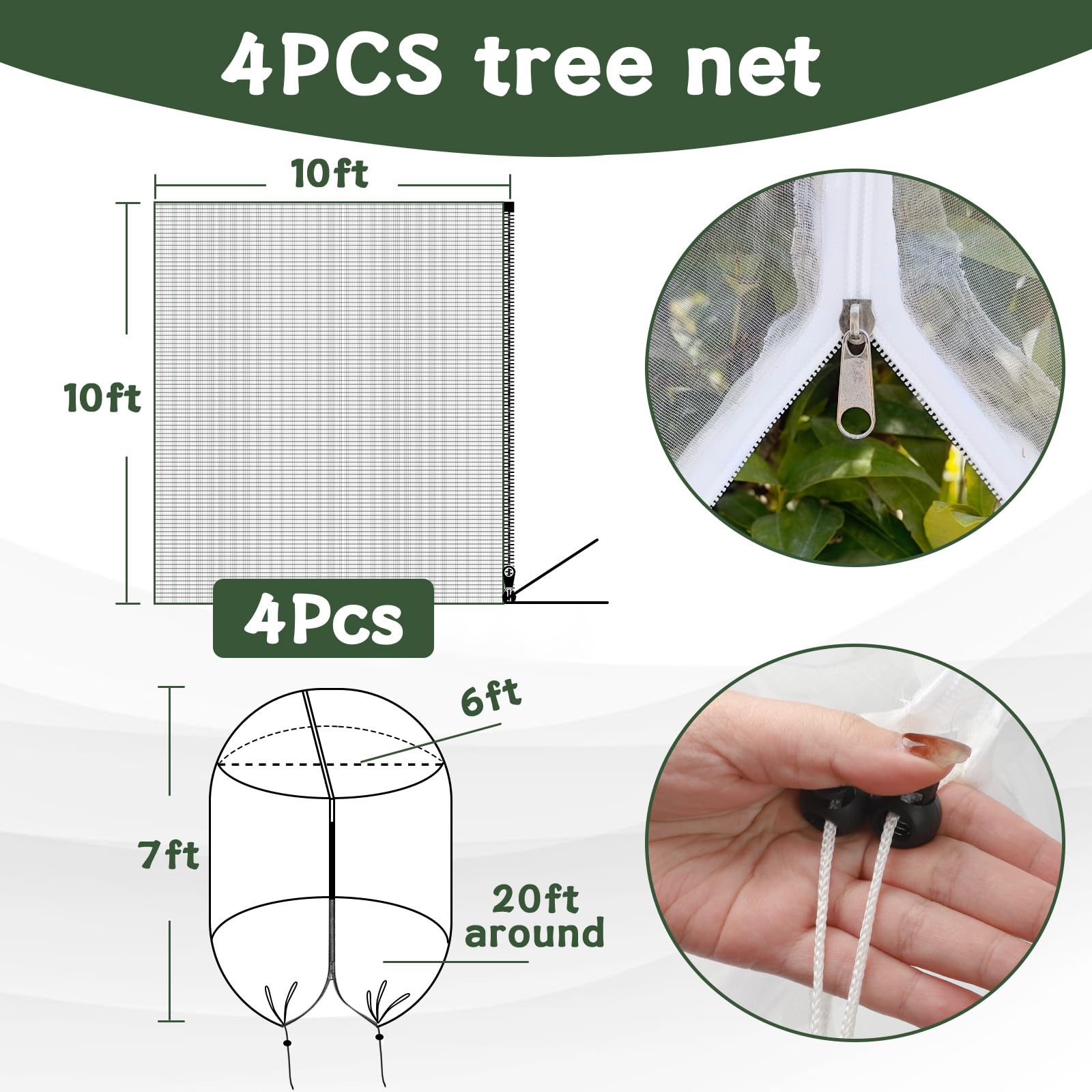 RMBHM blueberry bush netting cover protects berries from birds.