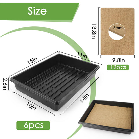 RMBHM hemp fiber grow mats enabling soil-free microgreen cultivation