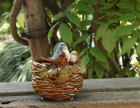Rmdusk bird nest planter tabletop decor, perfect accent for home offices and living rooms.