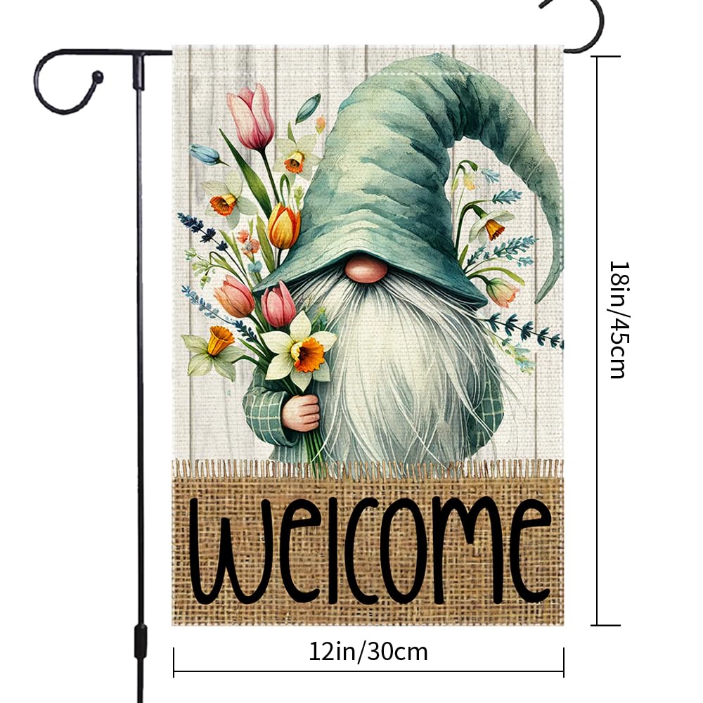 RMXJKIIU Burlap garden flag, double-sided, built for durable outdoor decorating.