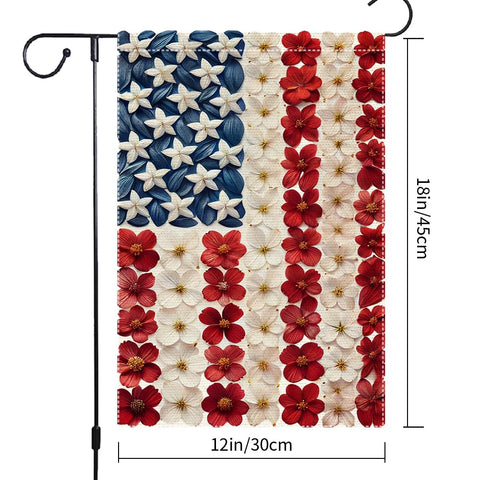 RMXJKIIU burlap garden flag, double-sided printing, clear patterns from both sides for inviting displays.