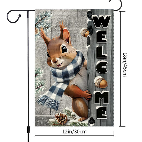 RMXJKIIU burlap two-layer flag texture enhances rustic charm.