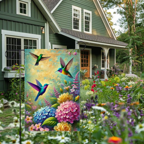 RMXJKIIU colorful bloom detail flag adds lively color accents to any outdoor space.
