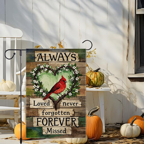 RMXJKIIU Double-sided burlap flag for all-season yard decoration