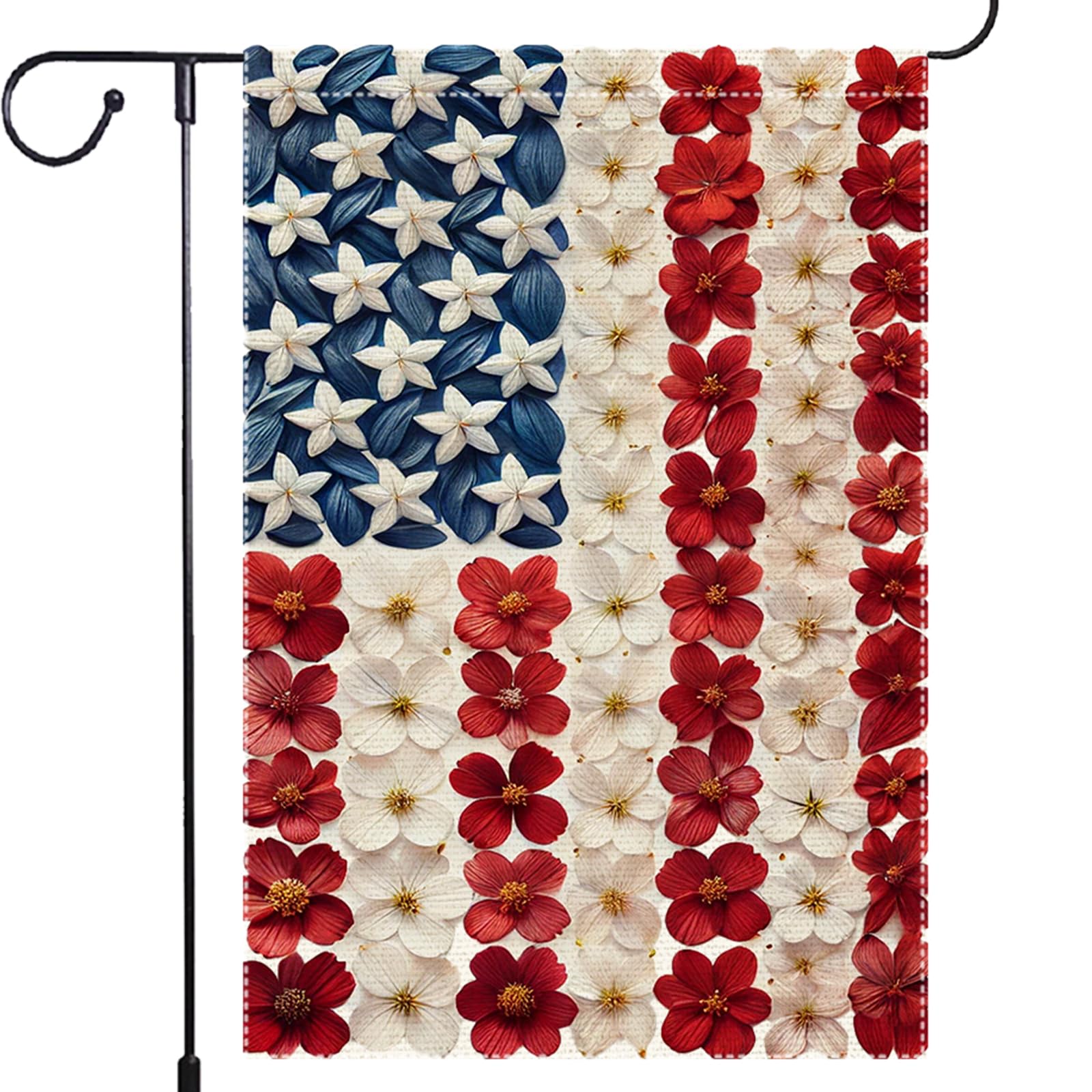 RMXJKIIU memorial day garden flag 18x12, vibrant outdoor display on burlap, durable outdoors.