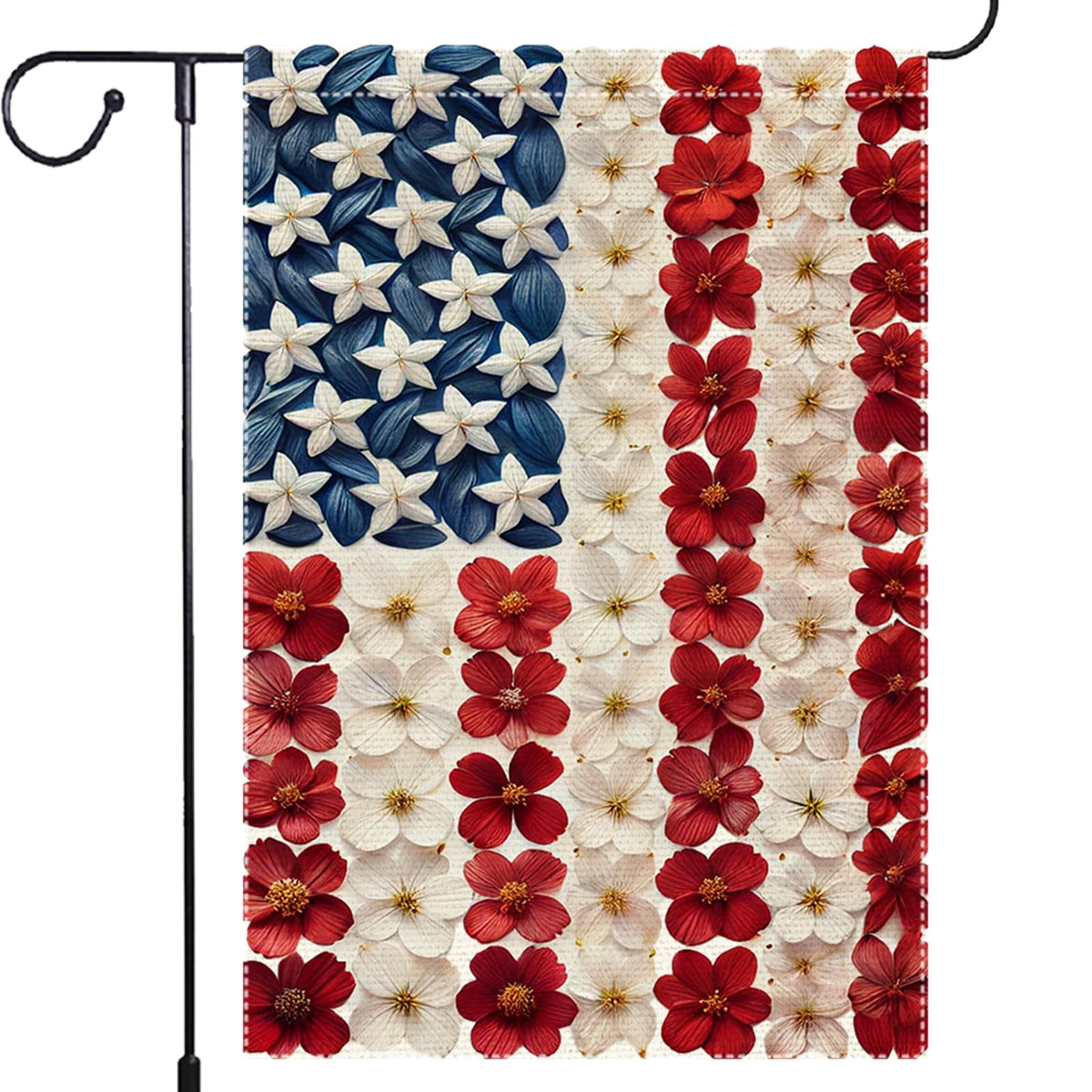 RMXJKIIU memorial day garden flag 18x12, vibrant outdoor display on burlap, durable outdoors.
