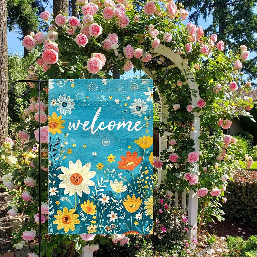 RMXJKIIU spring-summer garden flag ideal for outdoor decoration all season