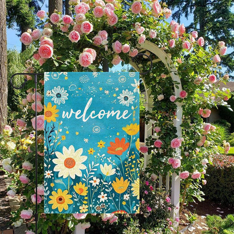 RMXJKIIU spring-summer garden flag ideal for outdoor decoration all season