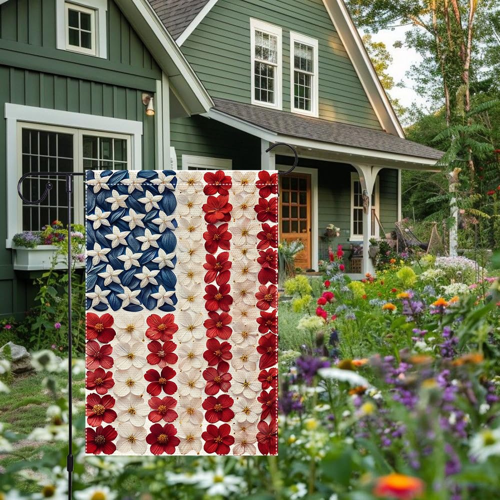 RMXJKIIU summer garden flag, festive accents for patios and courtyards.