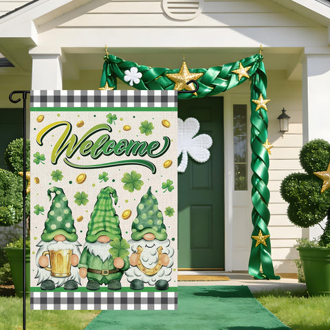 Rngmsi 12x18 garden flag ideal for porches and lawns.