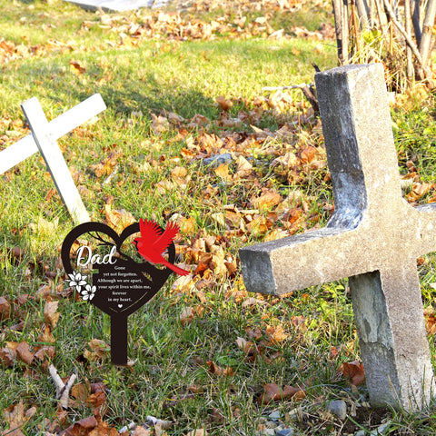 Rngmsi memorial stake conveys condolences with a tasteful, durable outdoor design.