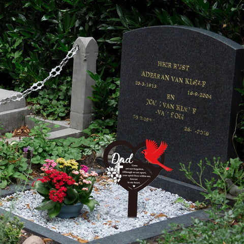 Rngmsi grave marker garden stake suited for yards, cemeteries, and outdoor memorials.