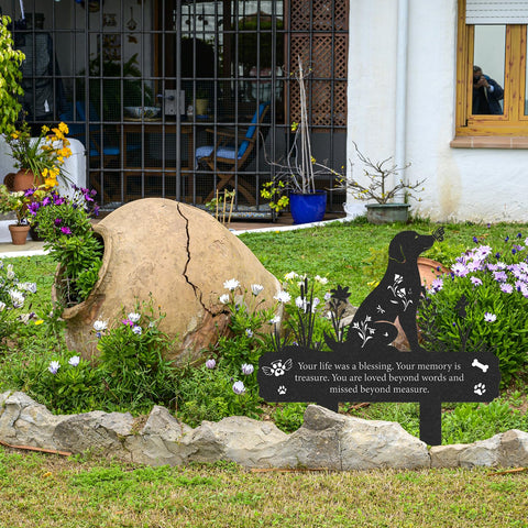 Rngmsi cemetery dog memorial sign suitable for garden or yard remembrance