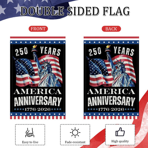Rngmsi 12x18 outdoor flag fits along walkways without crowding.