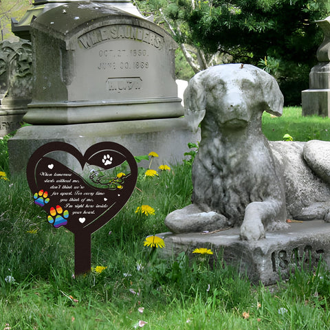 Rngmsi handshake-pattern dog marker for graveside display.