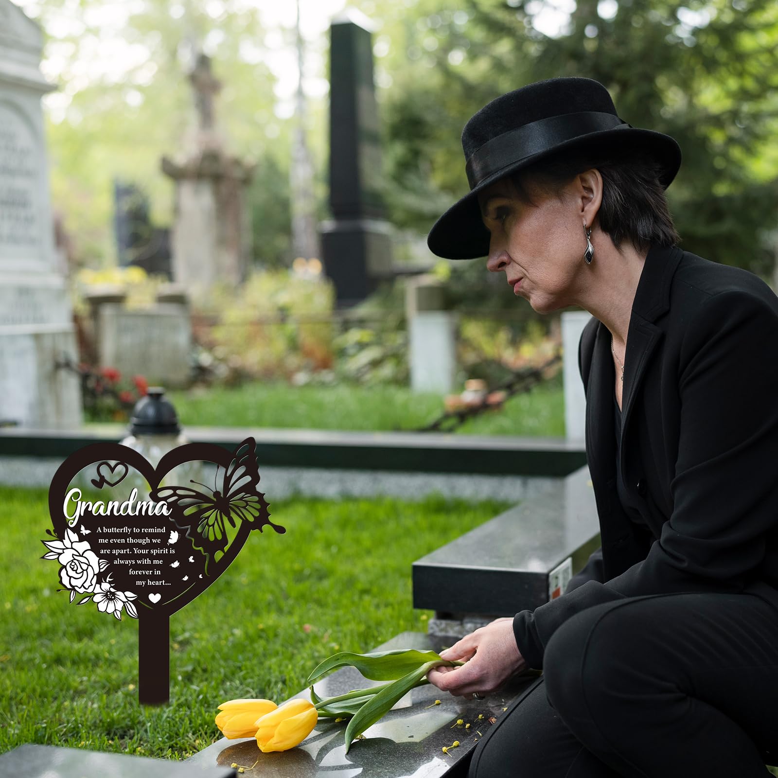 Rngmsi heart-shaped memorial design reflects timeless love for grandmother.