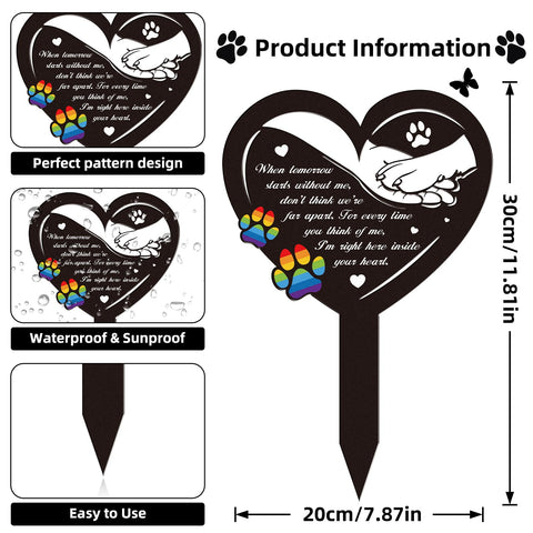 Rngmsi paw-prints heart-marker highlighting companionship in the garden.
