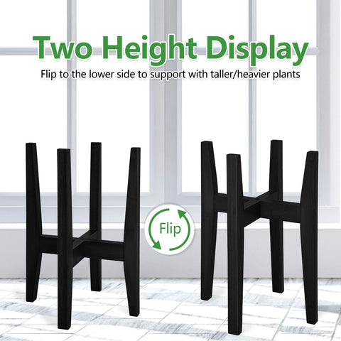 Rnined plant stand base view emphasizes stability for heavier pots.